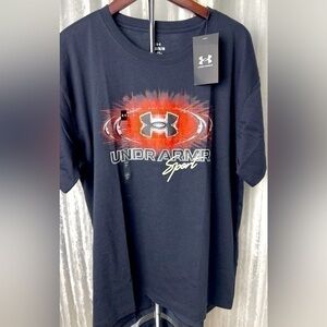 Under Armour Women's Sport Metal Logo Short Sleeve Athletic Shirt -M​